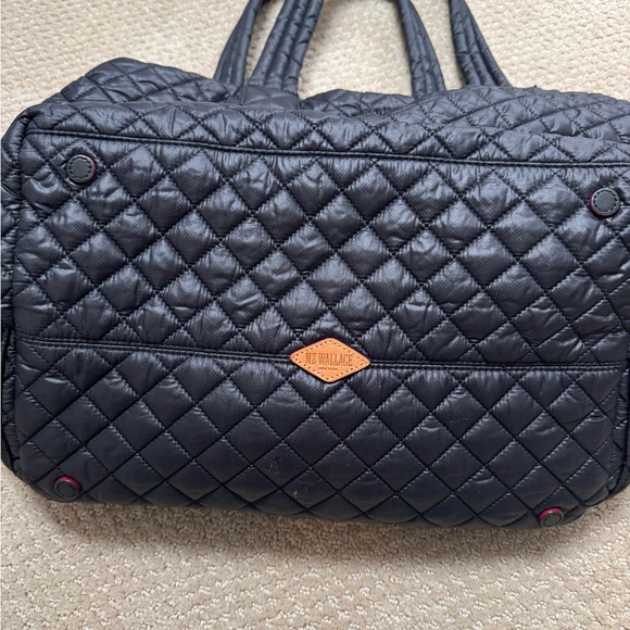MZ Wallace Charcoal Quilted Tote - Picture 3 of 4